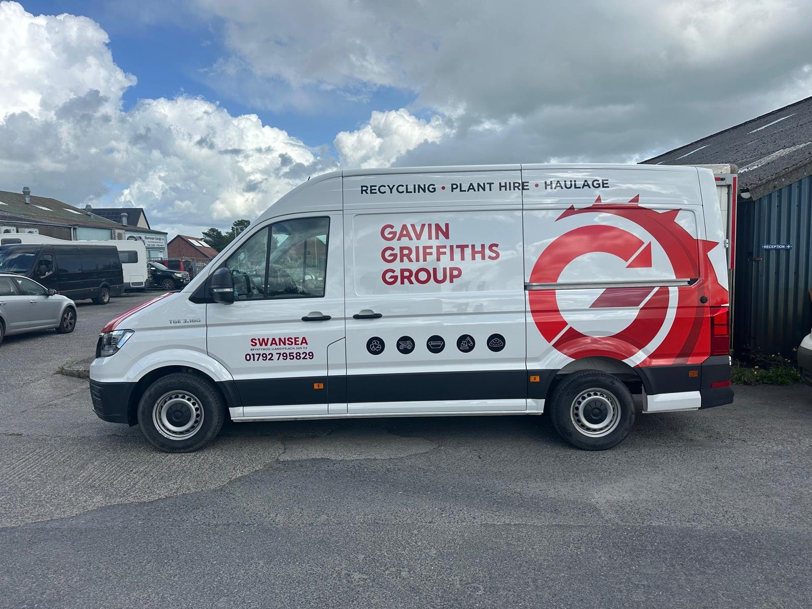 Gavin Griffiths Group highway-maintenance vehicle side view