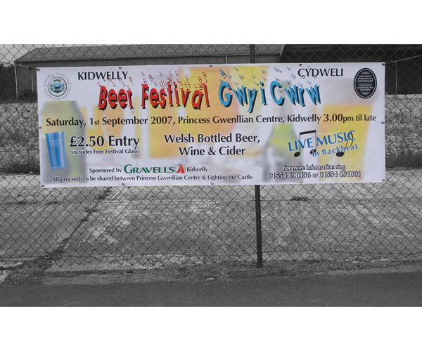 Kidwelly Beer Festival Banner