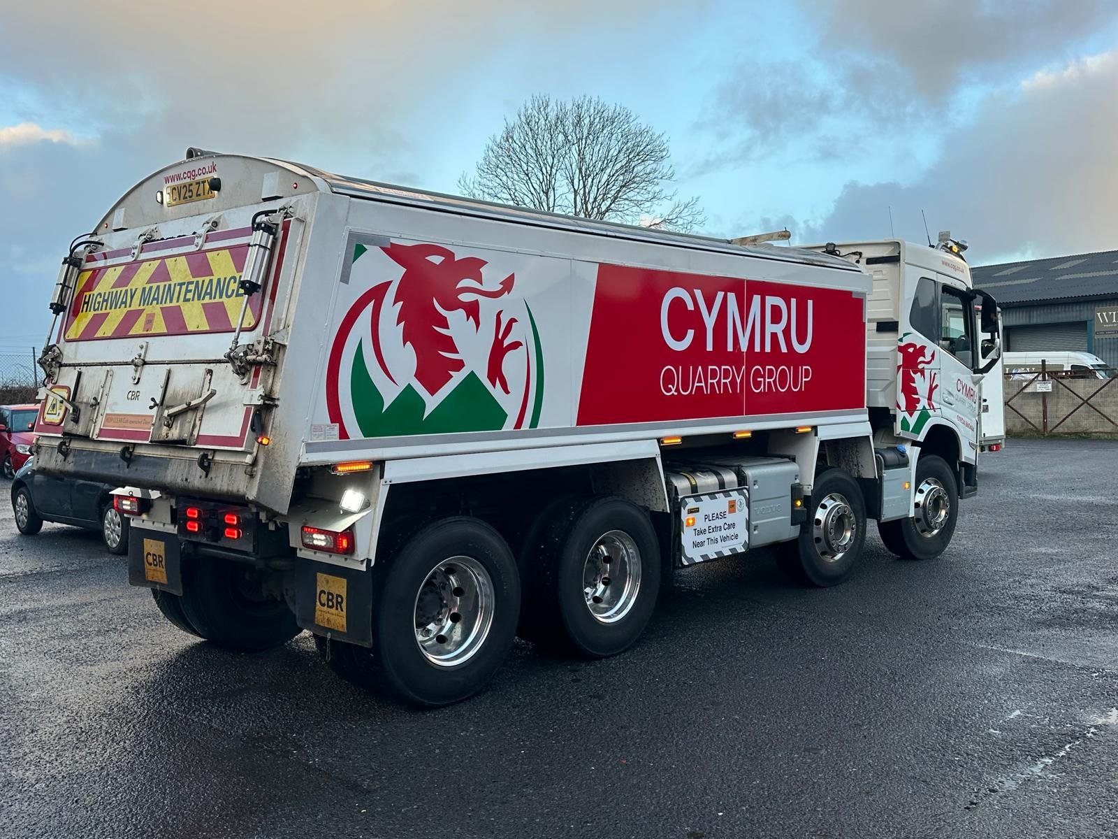 Cymru Quarry Group tipper truck graphics