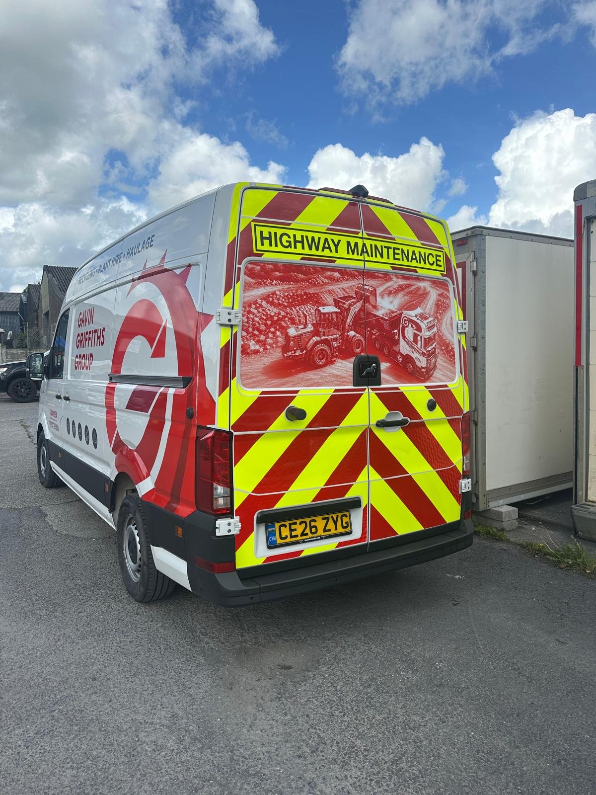 Gavin Griffiths Group highway-maintenance rear graphics
